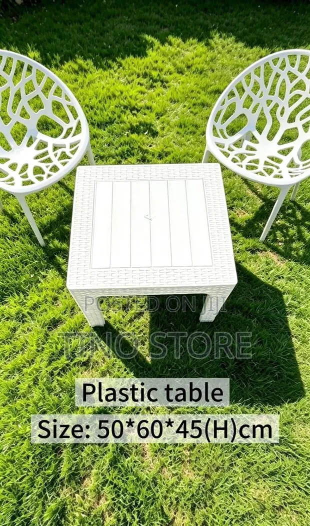 Plastic Garden Table and Chairs Set - 1