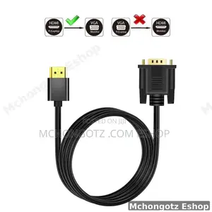 HDMI to VGA Cable 1.8m | Active 1080p Display Converter