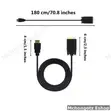 HDMI to VGA Cable 1.8m | Active 1080p Display Converter - 5
