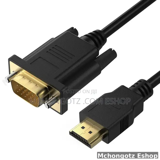Kebo ya HDMI kwenda VGA 1.5m (Kigeuzi cha Video 1080p) - 1