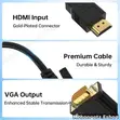 Kebo ya HDMI kwenda VGA 1.5m (Kigeuzi cha Video 1080p) - 2