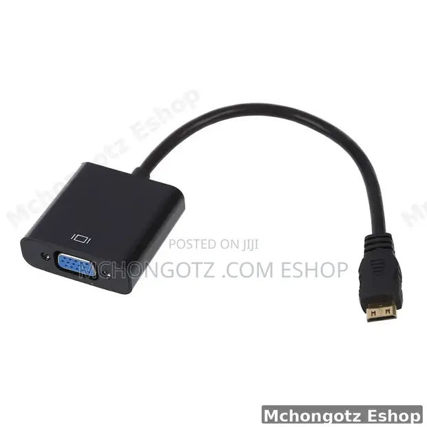 Mini HDMI to VGA Adapter (1080p Converter) - 1