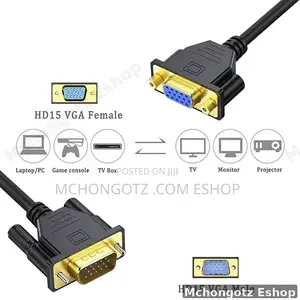 VGA Male to Female 3+9 Pin Display Adapter