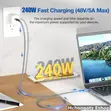 USB-C 3.2 Cable 0.5m | 240W PD | 20Gbps | 4K@60Hz - 2