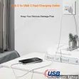 Kebo ya USB-C hadi USB-C 2m 240W Nyeupe Iliyofumwa - 2