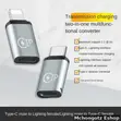 OTG Adapter: Lightning Male to USB Type-C Converter for iPhone - 4