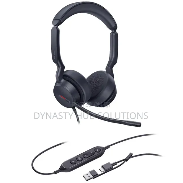 Yealink UH44 Dual UC Headset ya waya - 1