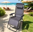 Luxury Folding Zero Gravity Recliner Chair - Outdoor Relaxation - 1