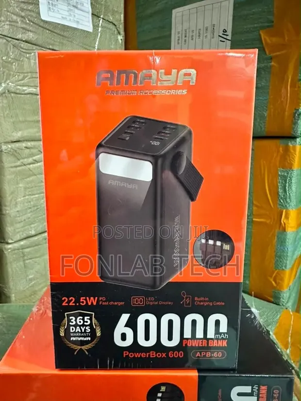 Amaya Power Bank 60000mAh - 1