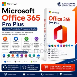 Microsoft Office 365 Pro Plus - Word, Excel, PowerPoint, Outlook