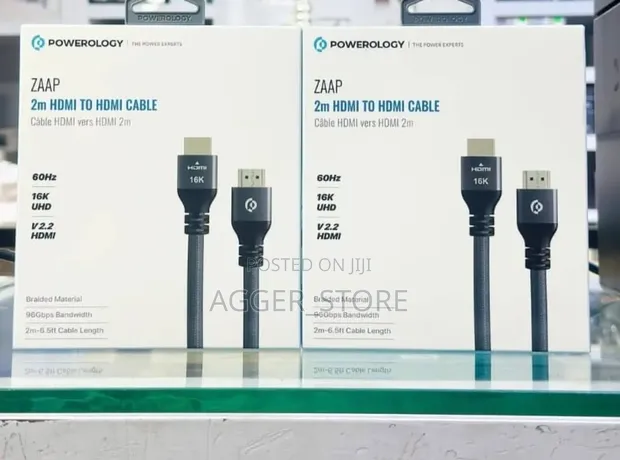 Powerology Zaap 2 Meter HDMI to HDMI Cable - 1