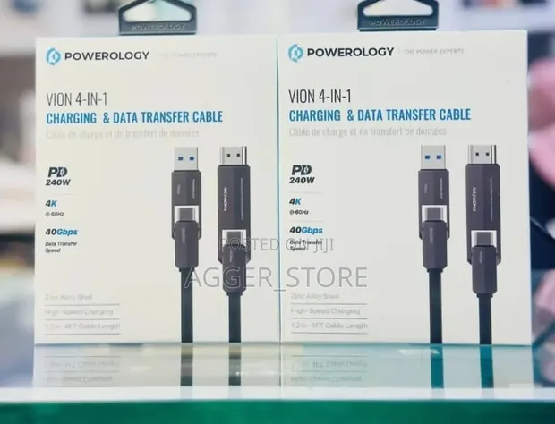 Powerology Vion 4-in-1 Charging & Data Cable - 1