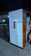 Wood-Mode Wardrobe - White, 2 Doors, 3 Drawers - 1