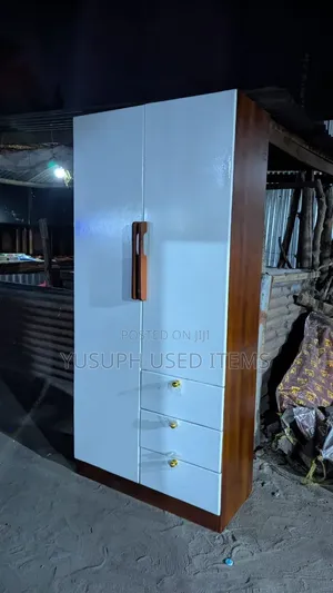 Wood-Mode Wardrobe - White, 2 Doors, 3 Drawers