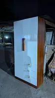 Wood-Mode Wardrobe - White, 2 Doors, 3 Drawers - 3