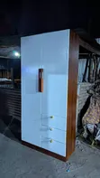 Wood-Mode Wardrobe - White, 2 Doors, 3 Drawers - 4