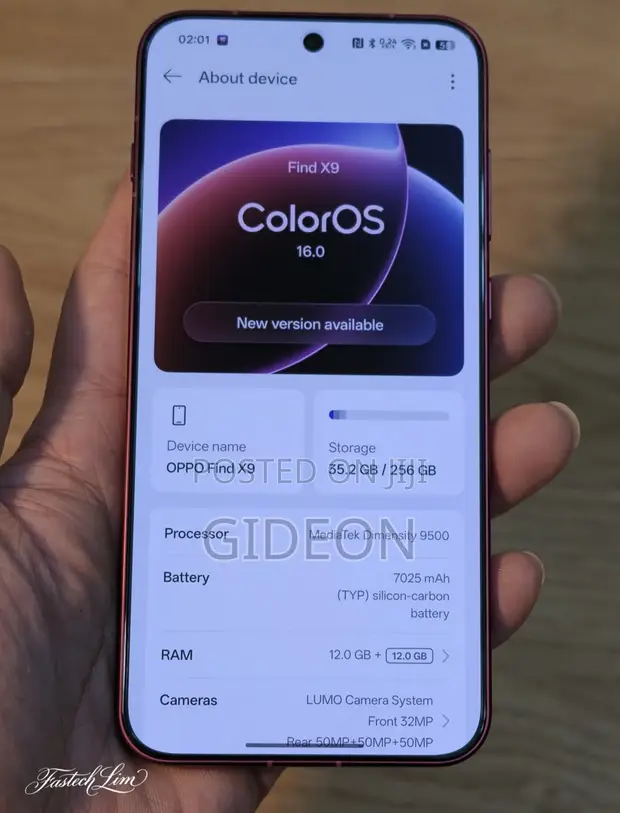 Oppo Find X9 5G 512GB Pink (Refurbished) - 1
