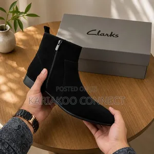 Stylish Clarks Men's Leather Boots