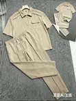 Cinvoph Two-Piece Set: Short Sleeve Zip Placket Shirt - 2