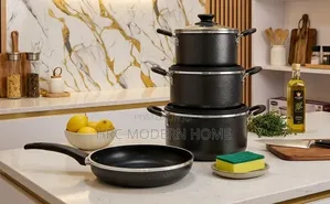 Coted Non-Stick Pan Set with Accessories