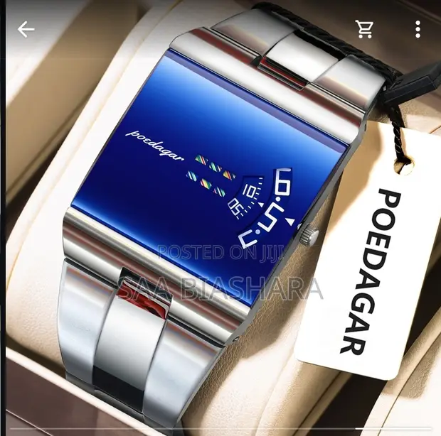 Poedagar Classic Luxurious Watch - Silver - 1