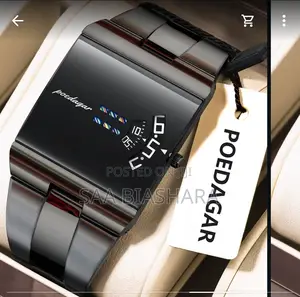Poedagar Luxurious Classic Watch - Full Black