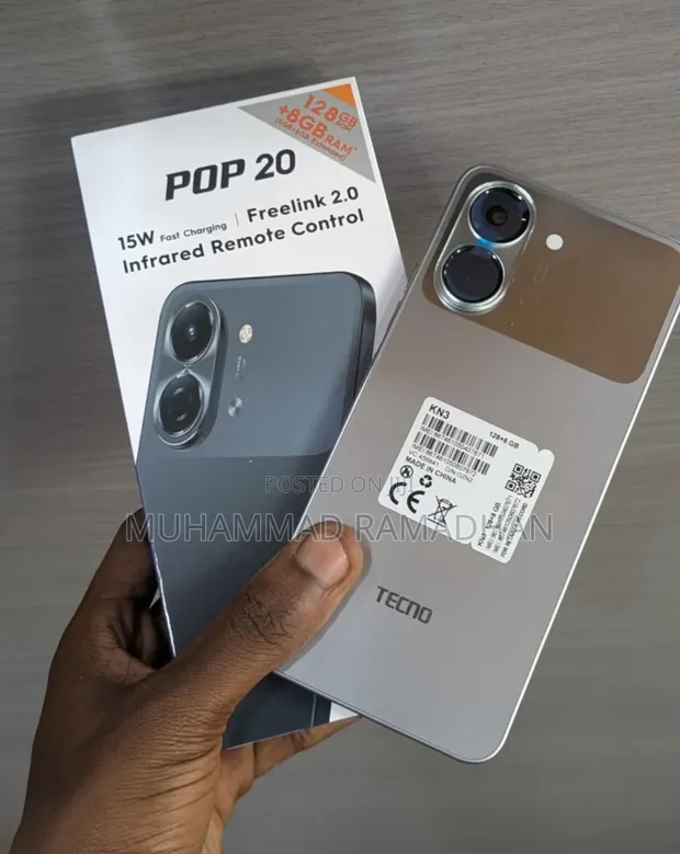 New Tecno Pop 20 128GB Black - 1