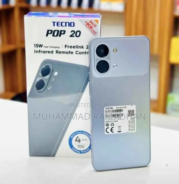 New Tecno Pop 20 64GB Silver - 1