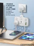 LDNIO SC2413 Power Extension Socket (2 AC, USB + 20W Type-C PD) - 2