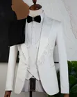 Wedding Collection Men's Suit - White - 3