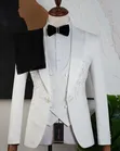Wedding Collection Men's Suit - White - 4
