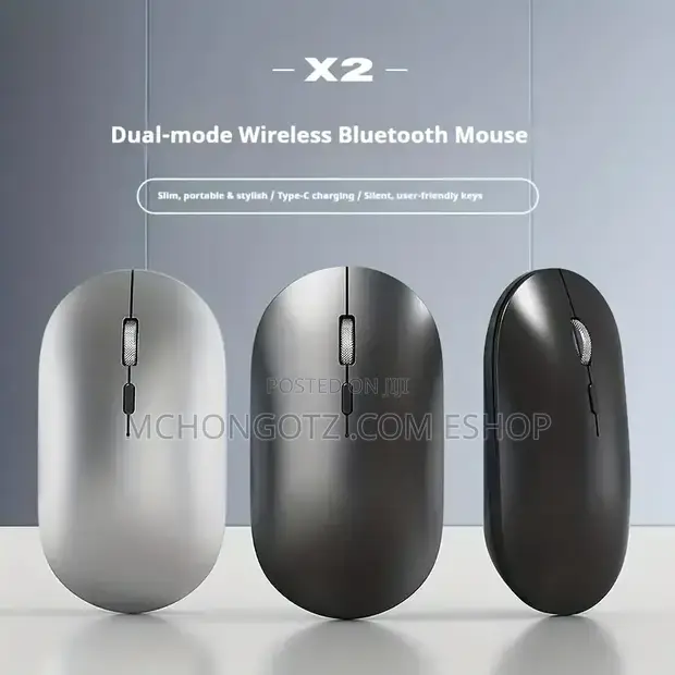X2 Dual Mode Wireless Mouse (Rechargeable, Type-C) - 1