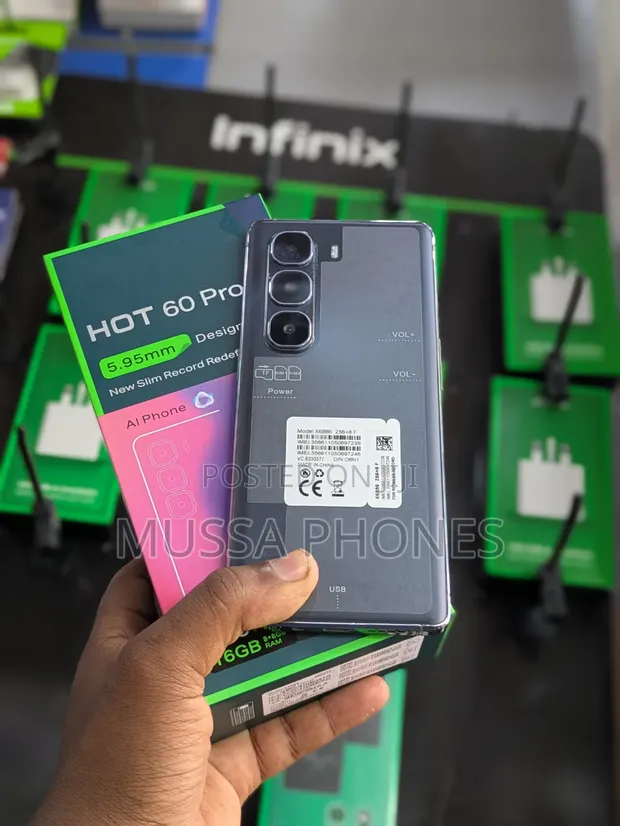 New Infinix Hot 60 Pro+ 256GB Black - 1