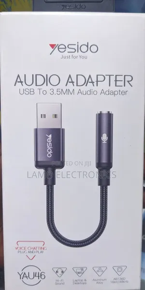 Yesido YAU46 USB-A to 3.5mm Audio Adapter