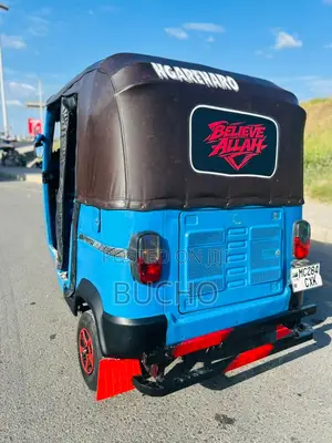 TVS King Deluxe Plus iTouch Start Tricycle 2023 Blue