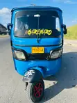 TVS King Deluxe Plus iTouch Start Tricycle 2023 Blue - 3