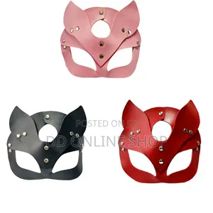 PU Leather Cat-Style Masquerade Eye Masks