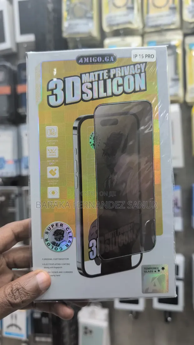 Amigo Mate 3D Silicon Glass Screen Protector for iPhone 17 Pro Max - 1