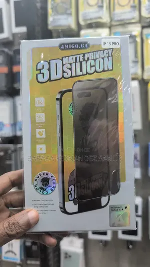 Amigo Mate 3D Silicon Glass Screen Protector for iPhone 17 Pro Max
