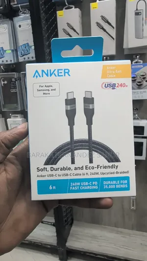 Anker USB-C to USB-C Cable (6ft, 240W, Braided)