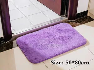 Plush Shaggy Floor Mat - Purple