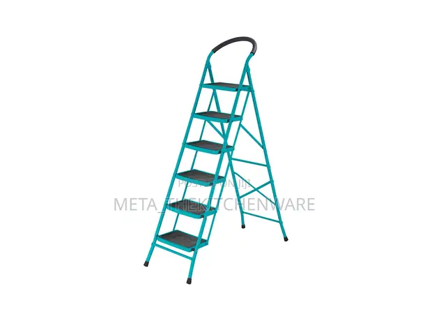 Total Steel Ladder 6 Steps (150kg Max Load) - 1