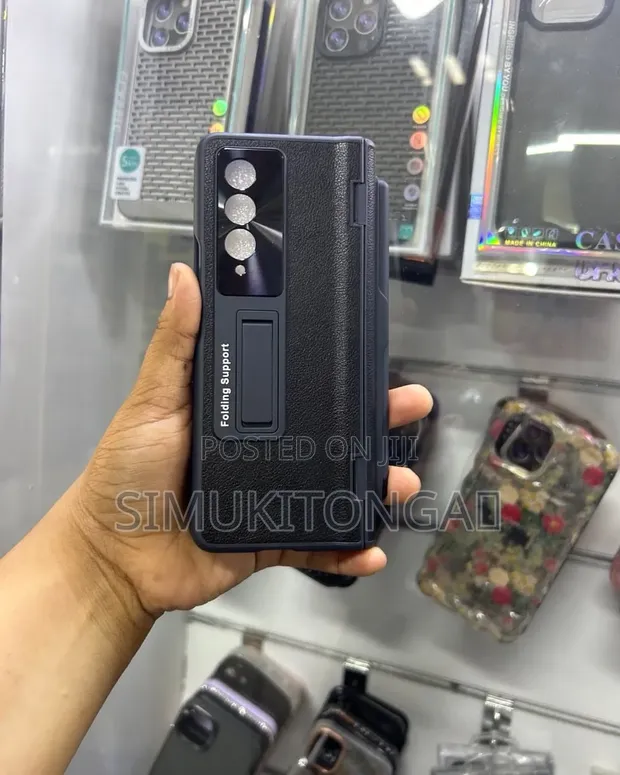 Samsung Z Fold Case with Glass and Touch Pen - 1