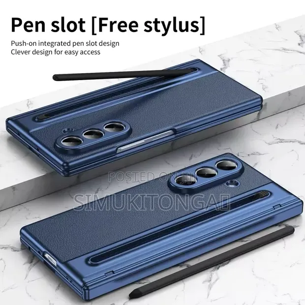 Kifaa cha Ngozi cha Fold chenye Kioo kwa Samsung Galaxy Fold Series - 1