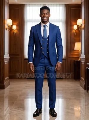 Marshalino Navy Office Wear Suit