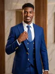 Marshalino Navy Office Wear Suit - 2