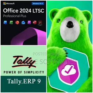 Microsoft Office Pro 2024 + Tally.ERP 9 Gold + Kaspersky