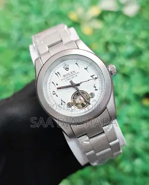 Rolex Labernoir Arabic Numbers Automatic Watch - Silver/White