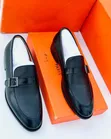 Black Leather Moccasins - Men's Size 41-44 - 1