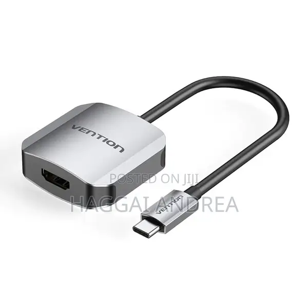 Vention USB-C to HDMI Converter, Aluminium Alloy, Grey - 0.15m - 1